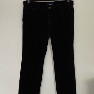 CHAPS black velvety, super soft classic jean style pants in size 16. EUC